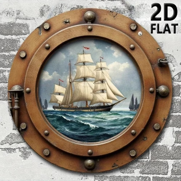 CIFbuy Nautical Sailboat Wall Art Vintage Coastal Decor for Home TikTok, temu pick-up service