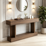 Black Drop Leaf Dining Table, Folding Design, Compact Kitchen Table for Small Spaces(Only dining table) - Image 16