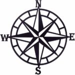 CIFbuy Gorgeous Black Metal Nautical Compass Wall , a Stunning Ocean - Theme Wall Hanging Art, a Stand - out Stylish Home Decor with Iron Art Silhouette, Wall Sculptures.(TikTok/temu self-pickup orders) - Image 3