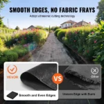 Weed Barrier 4x100ft Landscape Fabric 3.2oz Heavy Duty Geotextile Fabric Woven PP Weed Control Mat for Underlayment High Permeability Good for Flower Bed, Garden Barrier Cloth Black (Shipment from Walmart) - Image 7