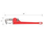 Self-pickup is not supported.4Pcs 8&10&14&24-inch Straight Heavy Duty Pipe Wrench Set Plumber Adjustable Water Alloy Steel Grip Plumber's Wrench Plumbing Tools - Image 2