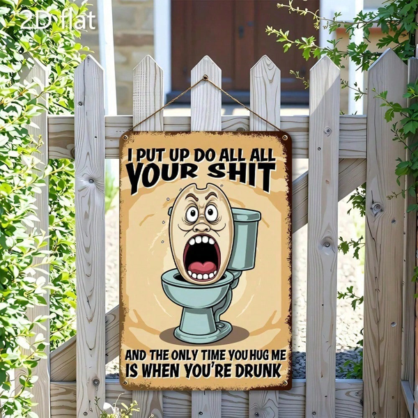 d0274f8f-0128-43d1-a375-65483c1709b5.png CIFbuy Funny Toilet Metal Wall Sign 8x12 Inch Rustic Bathroom Decor I Put My In You Saying Humorous Toilet Paper Design 2D Flat Metal A TikTok, TikTok, y In Self-pickup Logiopics - Image 1
