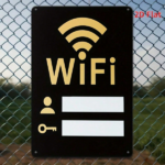 CIFbuy Retro WiFi 2D Flat Metal Sign 8x12 Inch" Vintage Iron Wall Plaque With User & Key Icons, User & Key Icons, Aesthetic Home Decor 8x12 Inch VintaikTok, 8x12 Inch VintaikTok, t Self-pickup Logiopics - Image 2