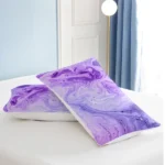 Teen Bedding Sets for Girls Marble Bedding Watercolor Purple Duvet Cover Set Modern Abstract Bed Set 3 Piece Girly Bedspreads (Twin) - Image 4