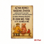 CIFbuy Retro Czech Slogan Metal Wall Art, Vintage Iron" Tin Sign, Heartwarming Lifetime Quote, 2D Flat Nostalgic Decor, Lifetime Quote, 2D Flat Nostalgic Decor, 7.87x11.81in Vintage IrikTok, Vintage IrikTok, t Self-pickup Logiopics - Image 2