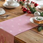 Christmas Table Runner 13x72 Inch, Xmas Trees Snowflakes Holiday Decorative Farmhouse Table Decoration for Kitchen Dinning, Indoor Outdoor Dinner Party Decor - Image 6