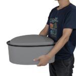 Portable Toilet with Non-slip Mat Grey - Image 15
