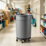  500lbs Heavy Duty Trash Can Dolly (2-Pack), Round Roller Base with 4 Lockable Wheels for 20, 32, 44, 55 Gallon Cans(Excluding trash cans) - Image 4