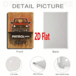 CIFbuy 1pc 2D Flat Red Off-Road Car Metal Sign, 7.87*11.81 Inch Waterproof Vintage Wall Plaque, Wall Plaque, Outdoor Garage Art Decor Off-Road CarikTok, Off-Road CarikTok, que Self-1 ckup Logiopor - Image 5