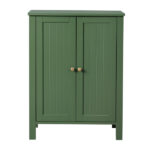 Forest Green MDF Painted with Vertical Stripes, 60*30*80cm, Double Door Bathroom Vanity - Image 15