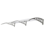 Same Code 52463595 HT-200 x 100 Household Application Door & Window Rain Cover Eaves Canopy Silver & Gray Bracket - Image 15