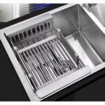 Adjustable Immersion Sink Dish Drying Rack With Stainless Steel Drain Basket - Portable And Retractable Space-Saving Fruit And Vegetable Solution(UPS/UPS logistics delivery supports self-pickup) - Image 2