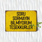 CIFbuy Vintage Yellow 2D Flat Metal Sign 8x12 Inch Rustic Wall Plaque With Humorous Turkish Quote Durable Iron Art Decor Easy To Hang TikTok, TikTok, ng Self-pickup Logiopics - Image 8