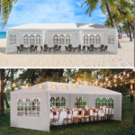 3*9m 5-Sided Iron PE Cloth Spiral Pipe Pergola - Image 9