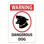 CIFbuy 1-Pack Beware Of The Dog Sign 8x12 Inch Heavy-Duty Steel Pet Safety Warning Plaque, Weatherproof Rustproof Outdoor Yard Decor Wi TikTok, TikTok, r Wi Self-pickup Logiopics - Image 2