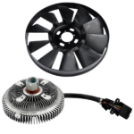 Engine Cooling Fan Blade and Clutch Kit Fits for Buick Rainier Chevrolet Trailblazer GMC Envoy 2002-2009 Black - Image 5
