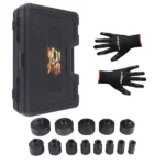 13pc 1/2" Dr Grooved Lock nuts Sockets Set, 60mm Long Deep Internal Teeth 18-80 - Image 6