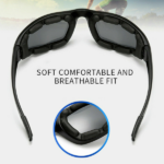 1 pairs Motorcycle Sports Biker Riding Glasses Wind Resistant Eye Protection Sports Goggles Cycling Glasses Sunglasses Grey Color(US Logistics only For USPS.TK/TMEU only For self-pickup) - Image 6