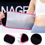 Waist Trimmer Belt Body Shaper Weight Loss Girdle Waist Trainer w/ Phone Pocket Pink-Black-Silver (US Logistics only For USPS.TK/TMEU only For self-pickup) - Image 6