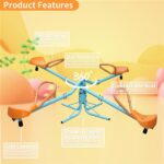 Outdoor Kids Spinning Seesaw Sit and Spin Teeter Totter Outdoor Playground Equipment Swivel Teeter Totter for Backyard - Image 8