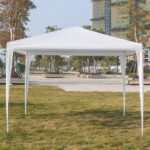 3 x 3m Four Sides Portable Home Use Waterproof Tent with Spiral Tubes White - Image 10
