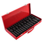 35PCS 1/2" Deep Impact Socket Set Drive 6 Point Metric Garage Tool 8 - 32mm - Image 5