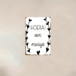 CIFbuy 1pc Wrought Iron Wall Art HOERA! Een Meisje Dutch Baby Girl Metal Sign, 8x12in Heart Motif Plaque For Nursery Decor TikTok, TikTok, Self-pickup Logiopics - Image 3