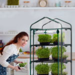 4 Tier Mini Greenhouse with PVC Cover & Roll-Up Zipper Door, Portable Waterproof Greenhouse for Garden Backyard, 27" x 19" x 62", Transparent - Image 15