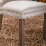 Modern, High-end Tufted Solid Wood Contemporary Velvet Upholstered Dining Chair with Wood Legs Nailhead Trim 2-Pcs Set,Beige, SW2001BG - Image 9