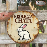 CIFbuy 1pc Vintage French Rabbit House Metal Wall Sign, 8-Inch Round Królcz Chatka Plaque, Durable Aluminum 2D Flat Art, French Country TikTok, TikTok, Self-pickup Logiopics - Image 7