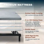 Electric Lift Bed for Seniors - Wired Remote Control with One-Touch Backrest Lift & Leg Lowering, Fall-Safe Rails & Detachable Meal Tray, Safe Standing/Sitting/Lying Aid - Image 13