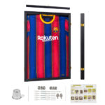 Shirt Display Frame With UV Resistant Acrylic and Hanger, Wall Mounted Baseball Basketball Football Hockey Shirt Display Frame Black - Image 3