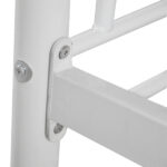 Same Code 38354706 Iron Bed Bunk Bed with Ladder for Kids Twin Size White - Image 14