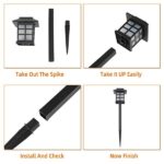 6pcs White LED Solar Lantern Torch Light Garden Landscape Lighting - Image 9