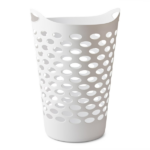 (3 pack) Flexible Round Laundry Hamper, White Plastic (Shipment from Walmart) - Image 5
