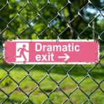 CIFbuy Vintage Dramatic Entrance Aluminum Sign Rustic Wall Art Decor For Home Bar Cafe Garage Easy To Install (TikTok, temu pick-up service)