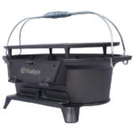 Oval Cast Iron Grill Outdoor, Portable Charcoal Grill and Tabletop Cast Iron Skillet - 100% Cast Iron, Enameled, Durable, Small Charcoal Grill, Camping Stove, Hibachi Grill -Does not support self pick - Image 6