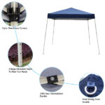 8*8ft Portable Home Use Waterproof Folding Tent Blue - Image 94