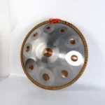 10 Notes Silver Solid Color Handpan Drum Steel Percussion Instrument - Image 2