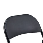 Same Code 33457557 4pcs Elegant Foldable Iron & PVC Chairs for Convention & Exhibition Black - Image 47