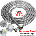 3m/118" Shower Head Hose Handheld Bathroom Flexible Tube(Not included Shower Head (US Logistics only For USPS.TK/TMEU only For self-pickup) - Image 2