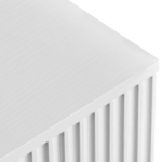 Handleless Grille-Finished 3-Drawer Bedside Table P2 Particleboard + MDF & Melamine Veneer + Thermoformed Drawer Dresser 23.62*12.99*22.05in White - Image 8