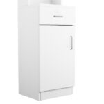 Standing 5 Compartments 1 Drawer 1 Door MDF Barber Cabinet White - Image 6