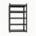 5-Tier Heavy Duty Metal Storage Shelving Unit, 2000 LBS Load Capacity Adjustable Shelves Organizer Rack for Home, Garage & Warehouse, 71.20"H x 35.43"W x 17.72"D, Black - Image 6