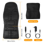 Back Massager Cushion Electric Massage Car Seat Cushion Chair Pad w/ Heating Function 8 Vibration Modes 3 Intensity Levels - Image 9