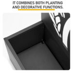 Metal Garden Bed with Trellis, 43 Inch Height Metal Planter Box with Trellis, Garden Box for Climbing Plants Vegetable, Metal Garden Bed with Drainage Holes - Image 9