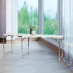 180 x 60 x 70cm Aluminum Alloy Folding Table White - Image 31