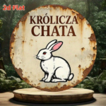 CIFbuy 1pc Vintage French Rabbit House Metal Wall Sign, 8-Inch Round Królcz Chatka Plaque, Durable Aluminum 2D Flat Art, French Country TikTok, TikTok, Self-pickup Logiopics - Image 8
