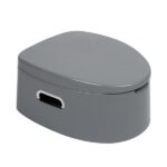 Portable Toilet with Non-slip Mat Grey - Image 2