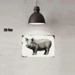 CIFbuy 1pc Vintage Cartoon Pig Metal Sign, 8x12 Inch Cute Animal Tin Wall Art, Retro Decorative Painting For Living Room Bedroom Office TikTok, TikTok, Self-pickup Logiopics - Image 3